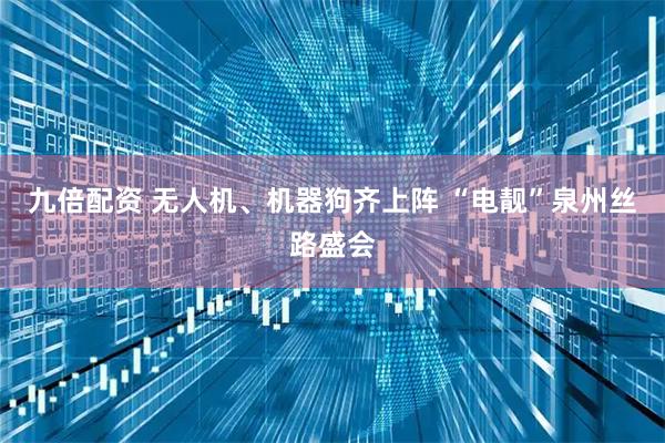 九倍配资 无人机、机器狗齐上阵 “电靓”泉州丝路盛会